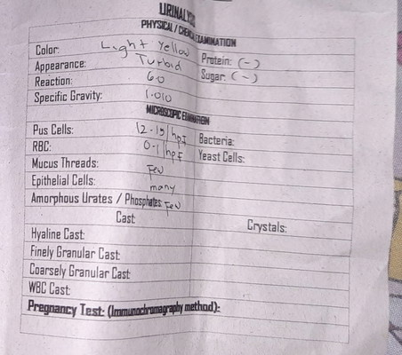 Normal po ba na ang pus cell ay 12-15?