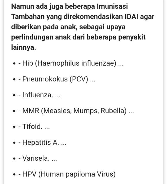 vaksin tambahan