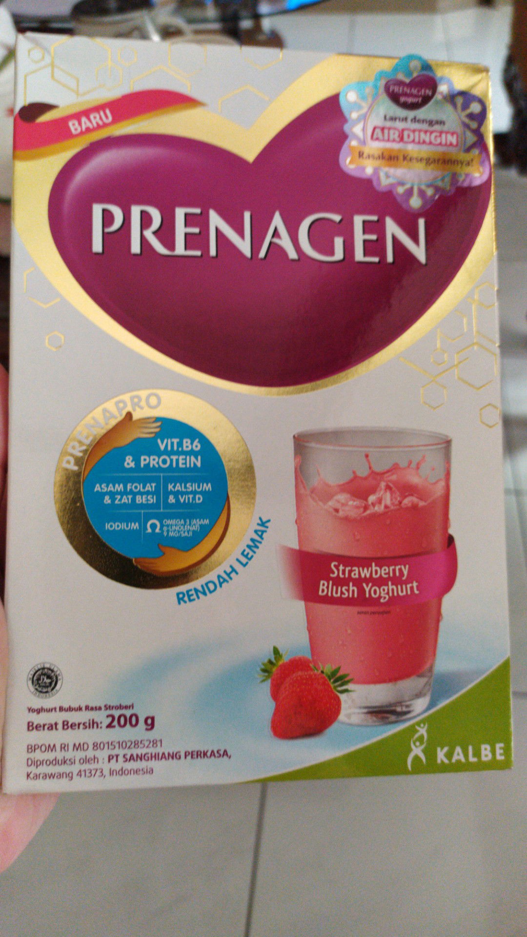 susu hamil pake es batu dan gula