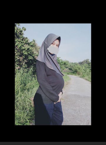 perut blm kelihatan ke bawah