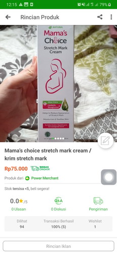 sisa 2 pcs . 75k an aja free ongkir tokopedia