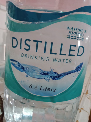 Distilled water for babies