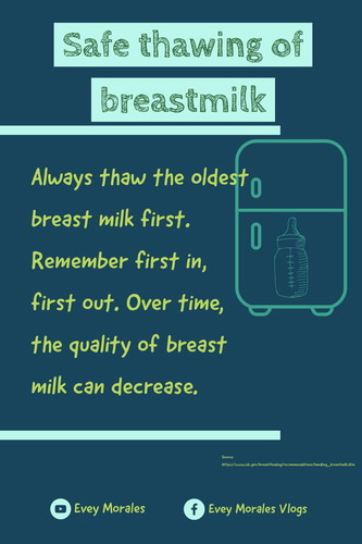 SAFE THAWING OF BREASTMILK