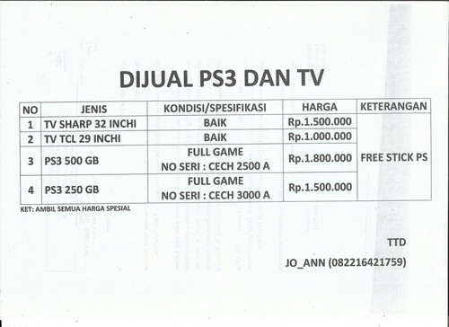 Maaf numpang jualan