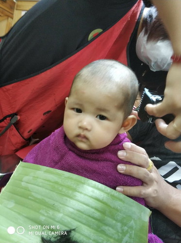 3เดือนกับการโกนผมของน้องจินนี่