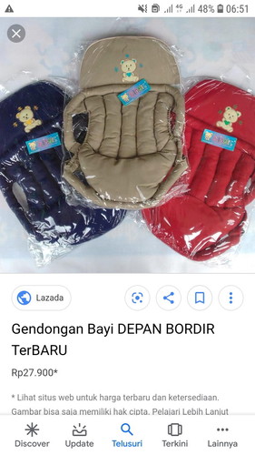 gendongan bayi depan