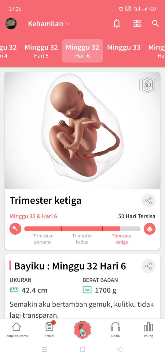 Uk 32 masuk 33week blm usg