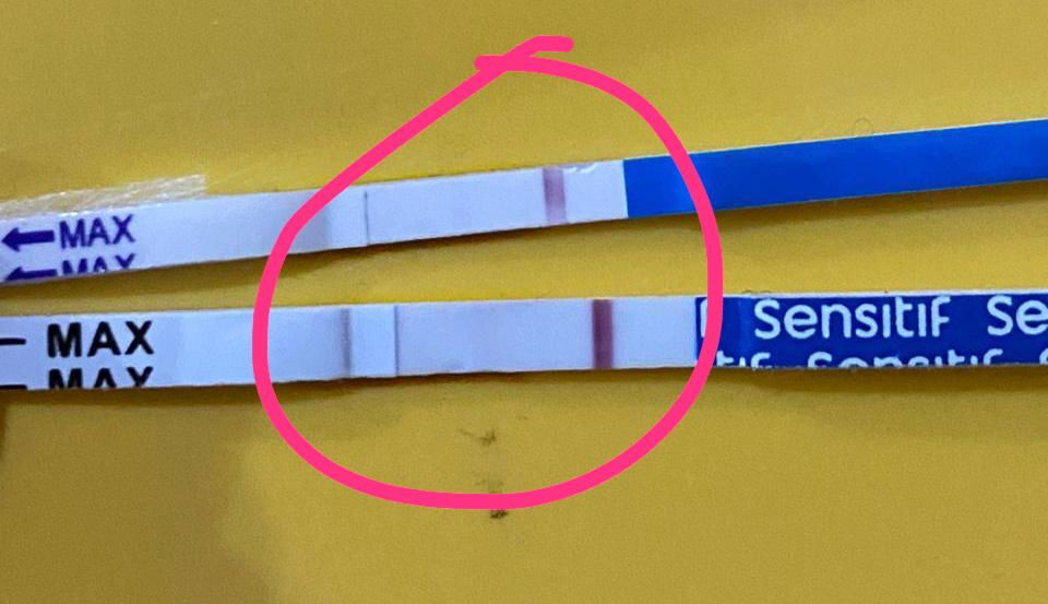 Hasil tes sebelum telat samar