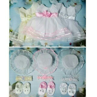 1 set Baptismal dress/christering dress set