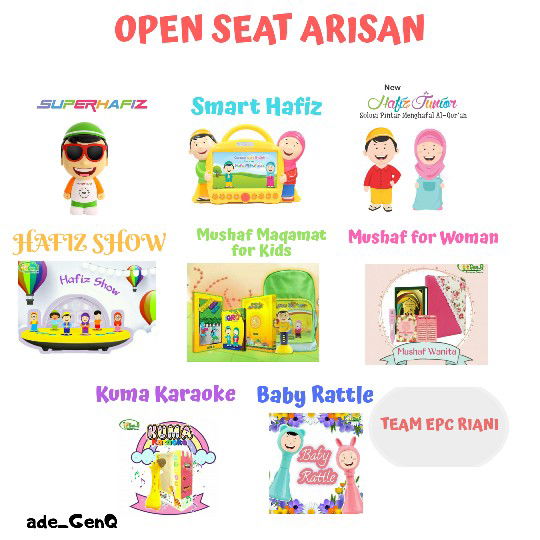 Arisan Smart Hafiz, Hafiz Junior, Super Hafiz dll