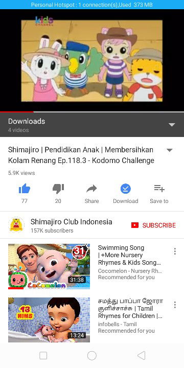 #kodomochallengextap membersihkan kolam renang eps118.3