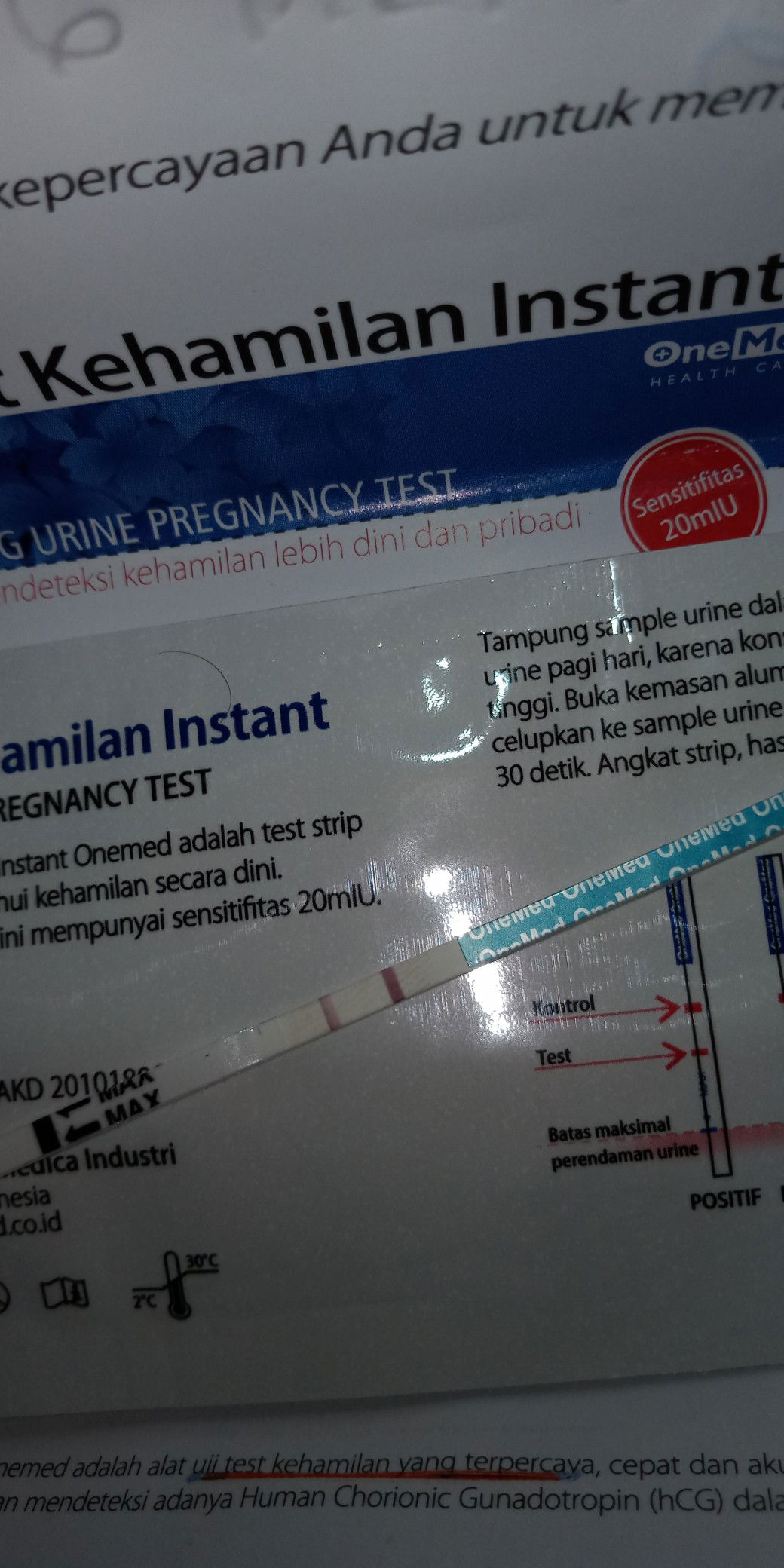 test pack mulai jelas