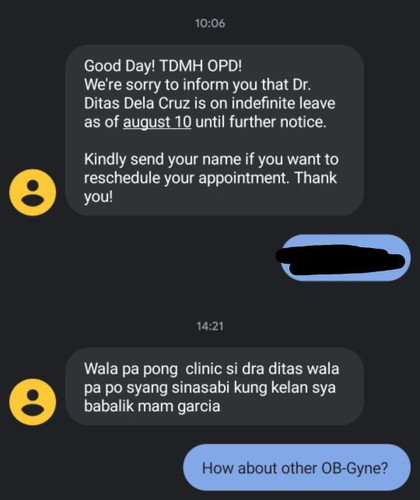 NO AVAILABLE OB-GYNE
