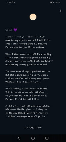 A Poem for My Lilove