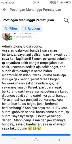 khawatir dan gelisah ?