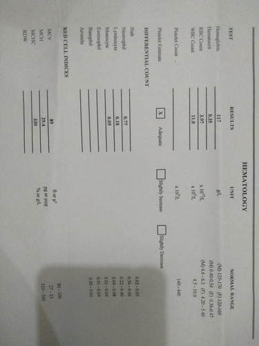 lab result