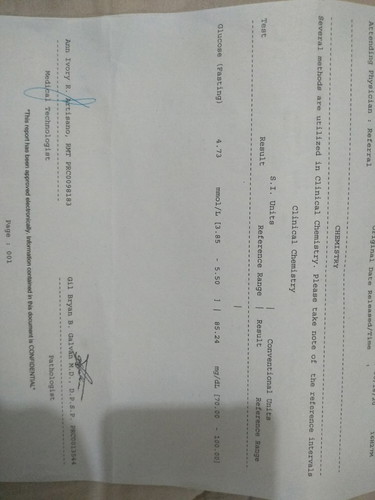 lab result