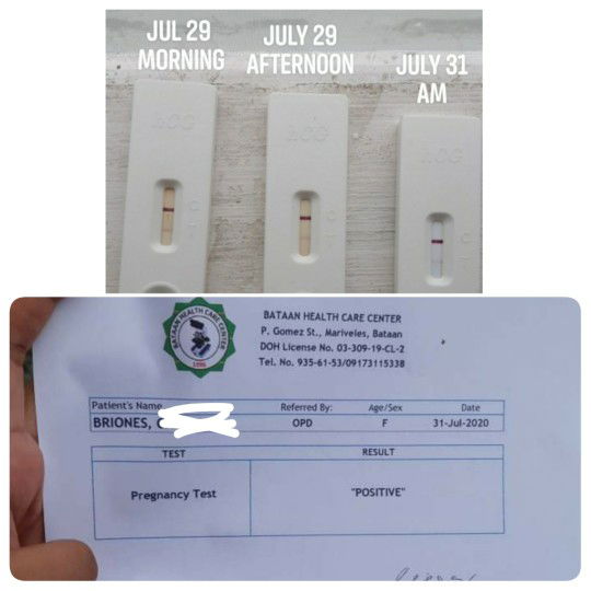 Faint line possible na mag positive