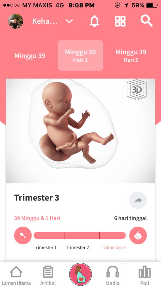 6 days left before due date .