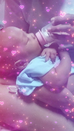 ฝึกดูดขวดนมวันแรก