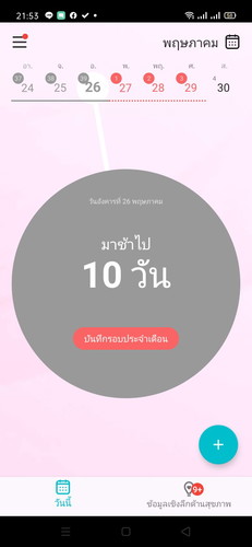ประจำเดือนไม่ม่า 10 วันแล้ว