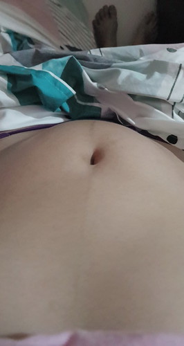 Baby bump feel Hard and tight