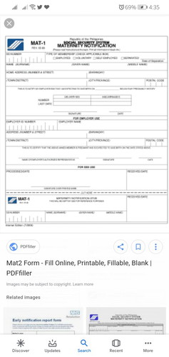 MAT 1 Form - For EMPLOYED