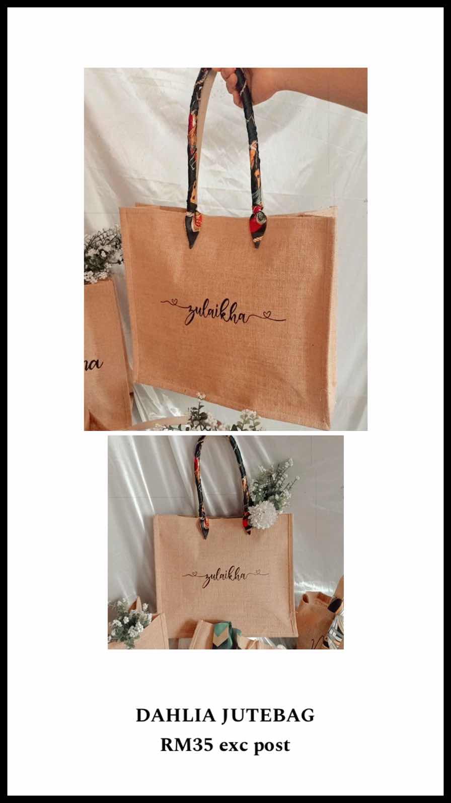 DAHLIA JUTEBAG
