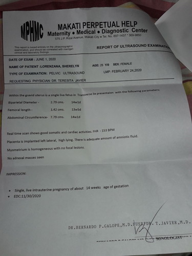 My Pelvic Ultrasound Result(first ultrasound)