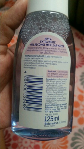 Nivea MicellAIR 0% extra white cleamser