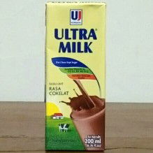 minum susu ultra milk coklat