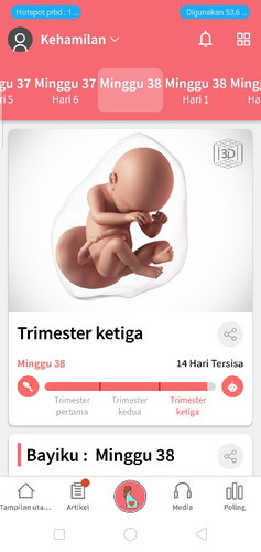 udah ga sabar pengen ketemu dede nya