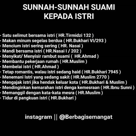 yuks perhatikan sunnahnya bunda