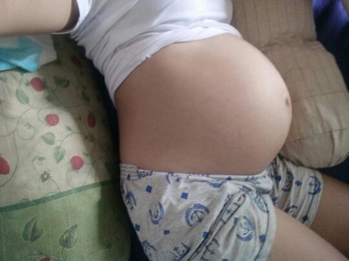 ท้องแบบนี้ ญรึชาย รึแฝดน้อ