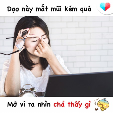 Mắt mũi kém