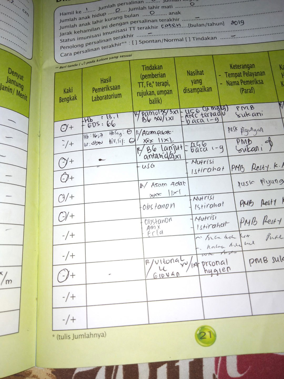 catatan kesehatan ibu dan anak