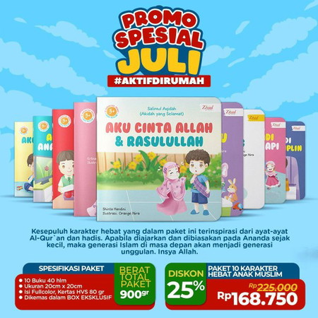 PAKET 10 KARAKTER HEBAT ANAK MUSLIM