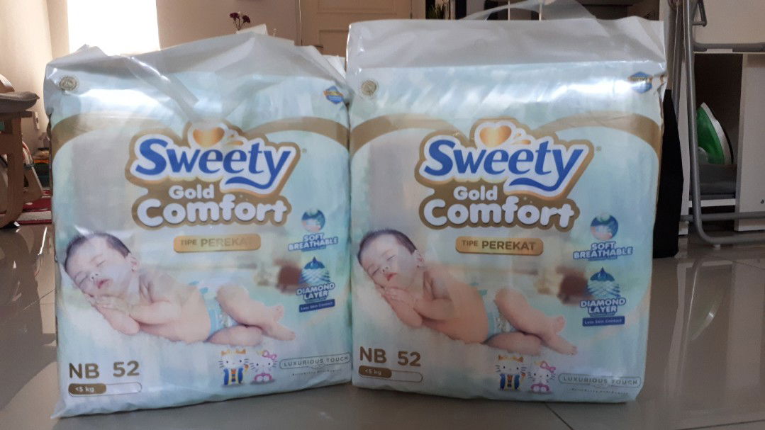 Jual diaper Sweety NB52 perekat