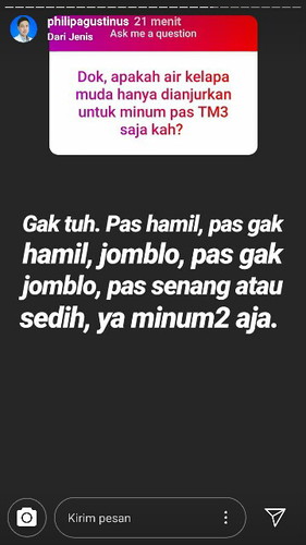 Air kelapa bisa di minum kapan pun