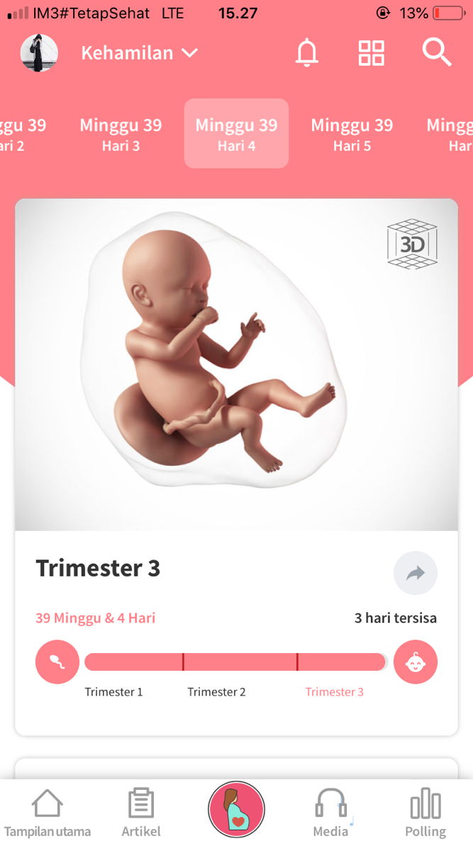 Masih anteng di perut