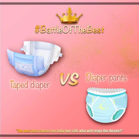 Battle of the Diapers: TEAM TAPE vs TEAM PANTS