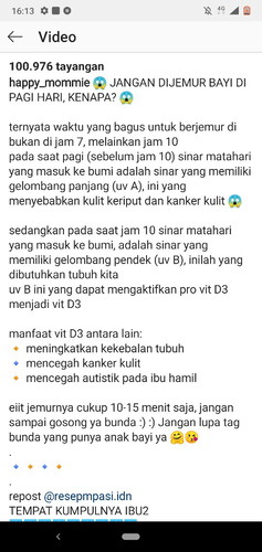 jemur bayi