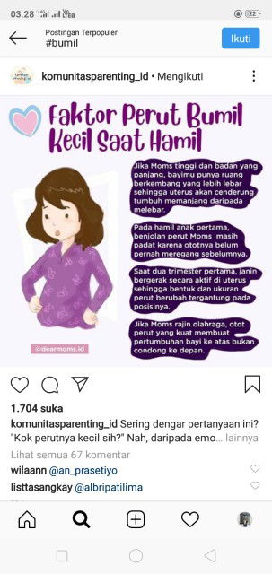 Buat para bumil yg khawatir sm ukuran perut