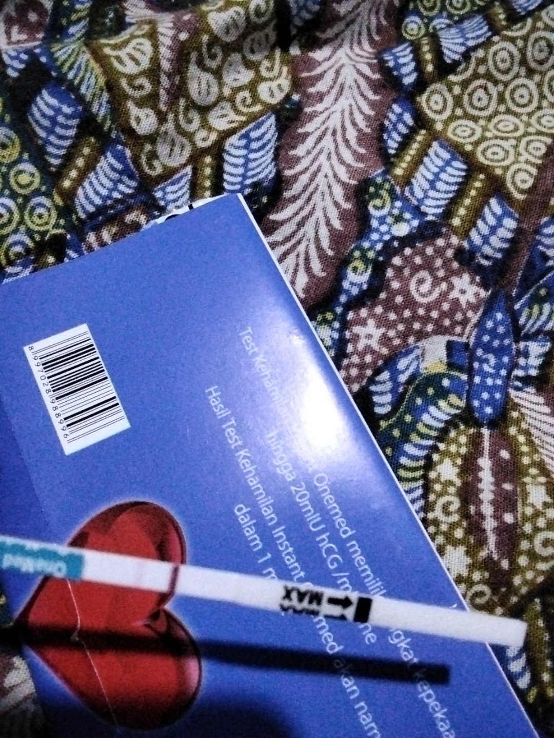 Hasil test pack semakin samar