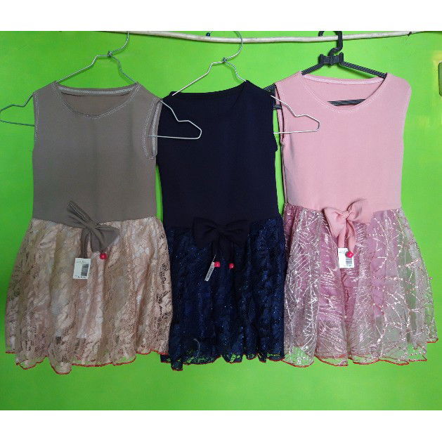 dress brokat baby 1-2 tahun 30k