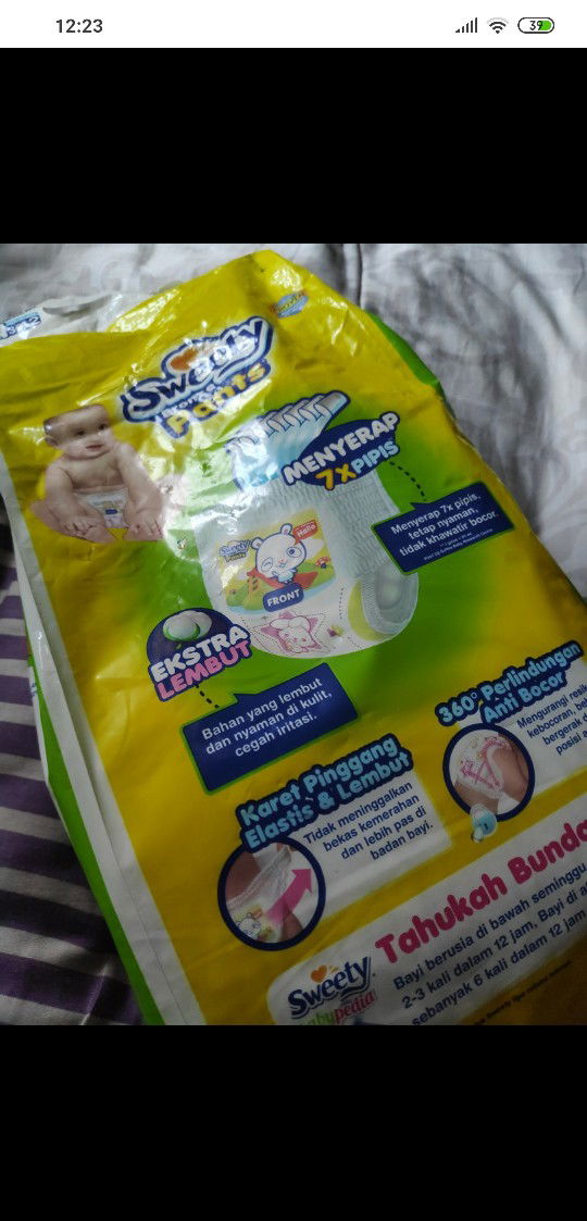 preloved pampers sweety