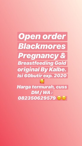 Jual blackmores pregnancy & breastfeeding Gold
