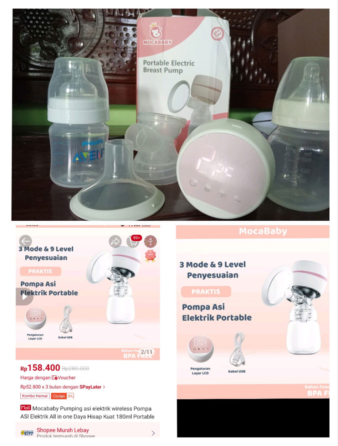 Jual pumping asi 100k bonus botol susu dan popok pokana ukuran s per bal 73k aja, mari bund mari....