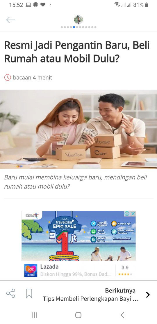 Resmi Jadi Pengantin Baru, Beli Rumah atau Mobil Dulu?#ArtikelFavoritTAP