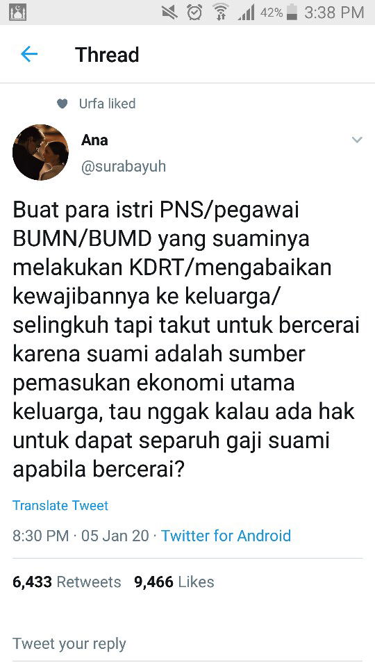 hak gaji untuk mantan istri pns/bumn/bumd